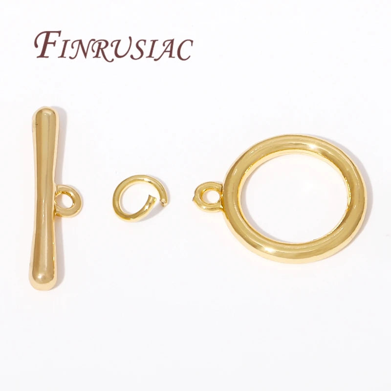 18K Gold Plated Toggle Clasp – OT Clasp for DIY Jewelry Making Jewelry Clasp Finding P3