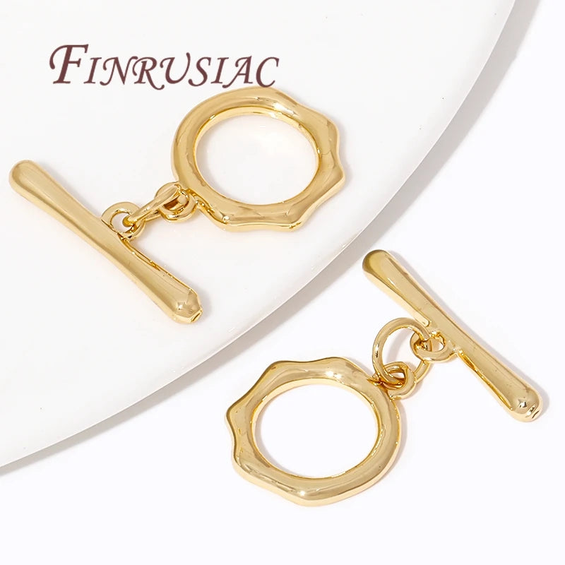 18K Gold Plated Toggle Clasp – OT Clasp for DIY Jewelry Making Jewelry Clasp Finding P3