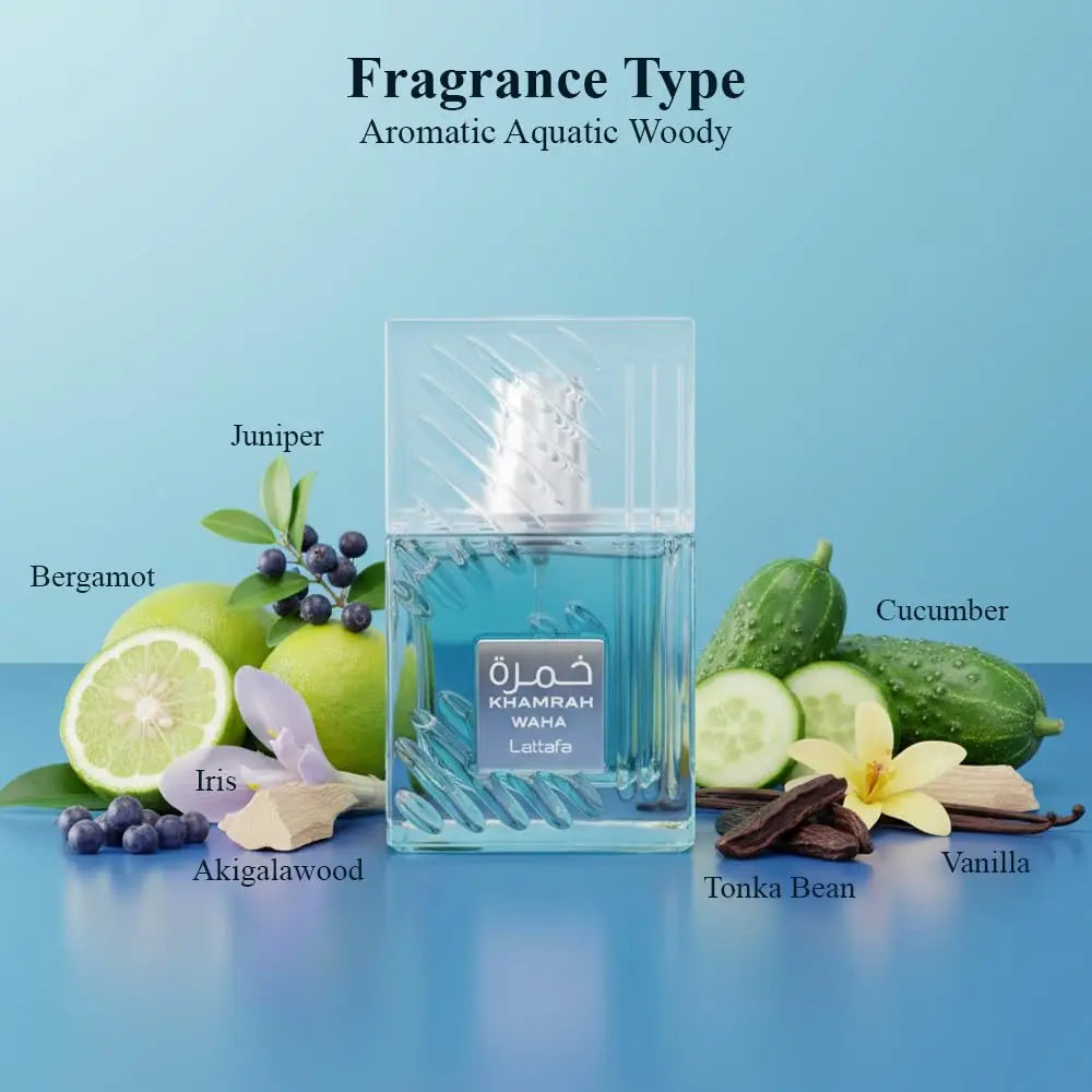 Lattafa Khamrah Waha Unisex EDP 100ml – Alcohol-Free Perfume Eau de Parfum P3