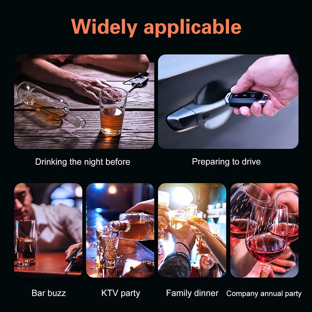 Portable Non-Contact Breathalyser | Alcohol Tester with Alarm Breathalyser Tester P3