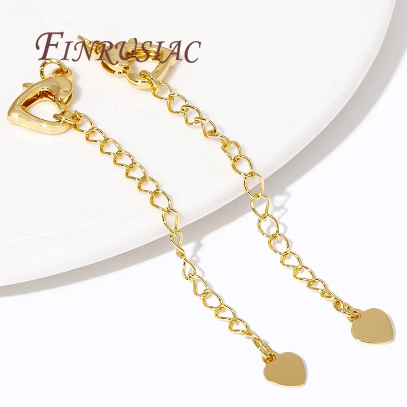 18K Gold Plated Extension Tail Chains & Lobster Clasps – DIY Jewelry Findings P3