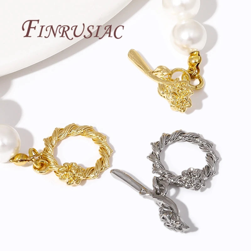 18K Gold Plated OT Toggle Clasp Bracelet Connector Findings Jewelry Clasp Findings P3