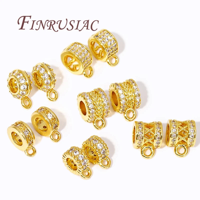 18K Gold Plated Bail Connectors | DIY Jewelry Findings Jewelry Bail Connector P3