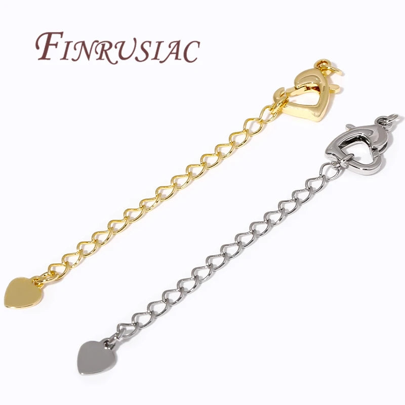 18K Gold Plated Extension Tail Chains & Lobster Clasps – DIY Jewelry Findings P3