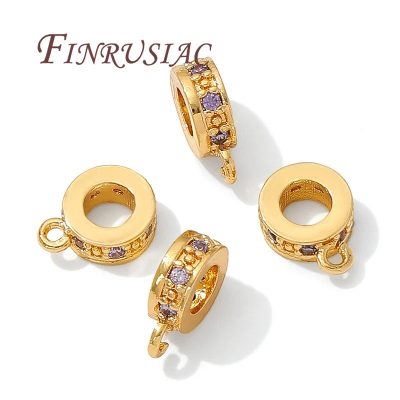 18K Gold Plated Pendant Bail Beads – DIY Jewelry Connectors Jewelry Bail Connector P3