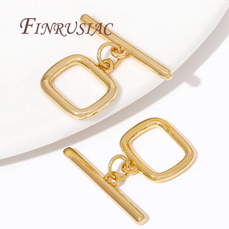 18K Gold Plated Toggle Clasp – OT Clasp for DIY Jewelry Making Jewelry Clasp Finding P3