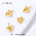 18K Gold Plated Cone Screw Pearl Bail Pendant Findings – DIY Jewelry Findings P3 18K Gold Plated 10 pieces
