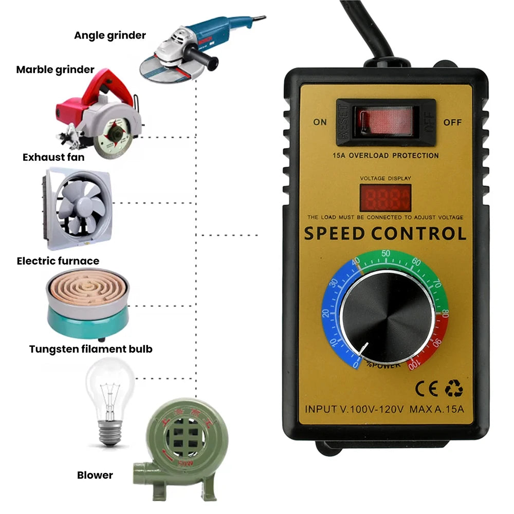 Gaqqee 4000W Stepless AC Speed & Voltage Controller AC Speed Controller P3