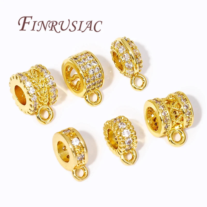 18K Gold Plated Bail Connectors | DIY Jewelry Findings Jewelry Bail Connector P3