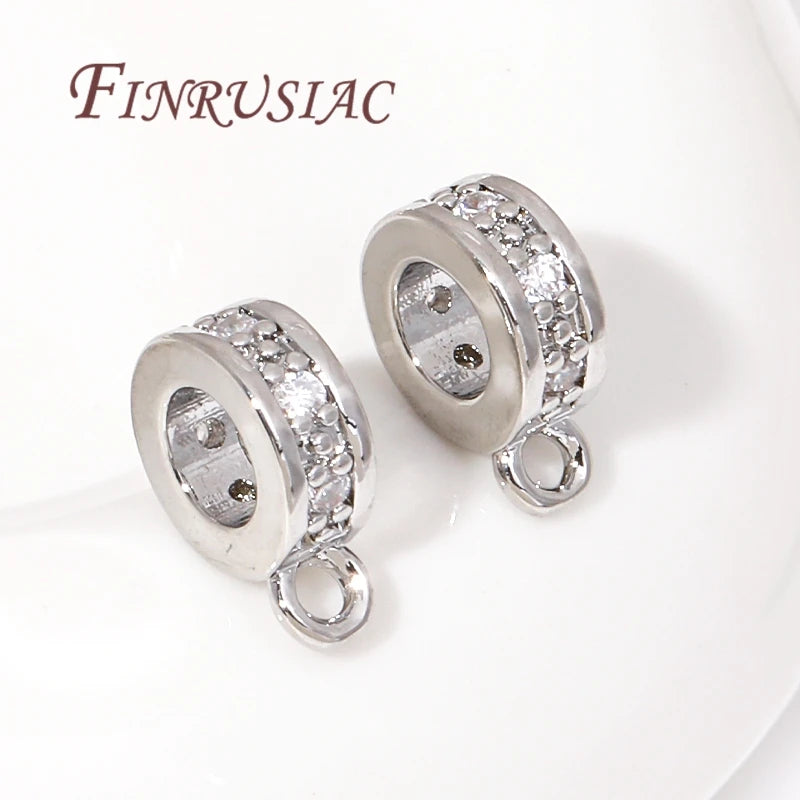 18K Gold Plated Charm Bail Beads & Spacer Beads for Jewelry Jewelry Findings P3