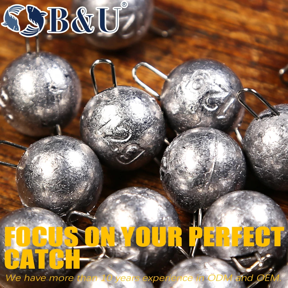 B&U Cheburashka Swing Jig Head & Bullet Sinkers 2g–12g Fishing Jig Sinker Set P3