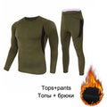 LHPWTQ Men's Wool Compression Thermal Underwear Set | Base Layer Thermal Underwear Set P3 thermal sets S