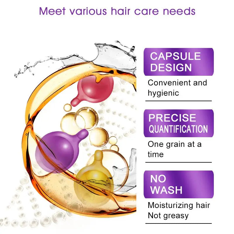 Sevich Hair Vitamin Capsules – Keratin & Moroccan Oil Serum Hair Treatment Capsules P3