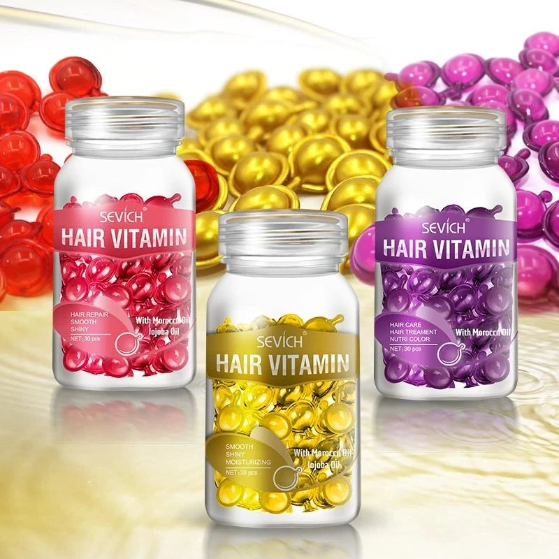 Sevich Hair Vitamin Capsules – Keratin & Moroccan Oil Serum Hair Treatment Capsules P3