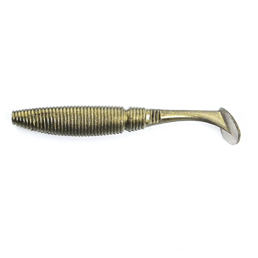 B&U Soft Silicone Fishing Lures – Shad Baits 5 Sizes 5–13cm Soft Fishing Lures P3 PEARL LIGHT BROWN 10PCS-70mm-2.8g