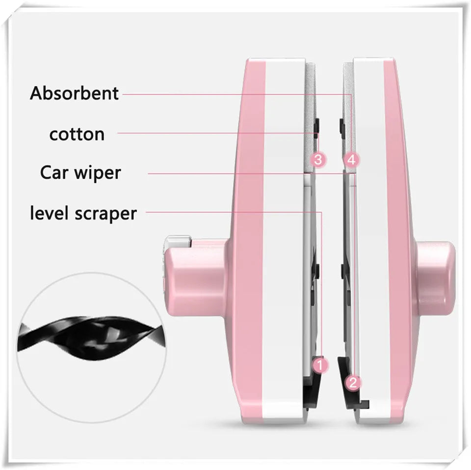 Donirt Magnetic Window Cleaner – Double-Layer Glass Wiper Magnetic Window Cleaner P3
