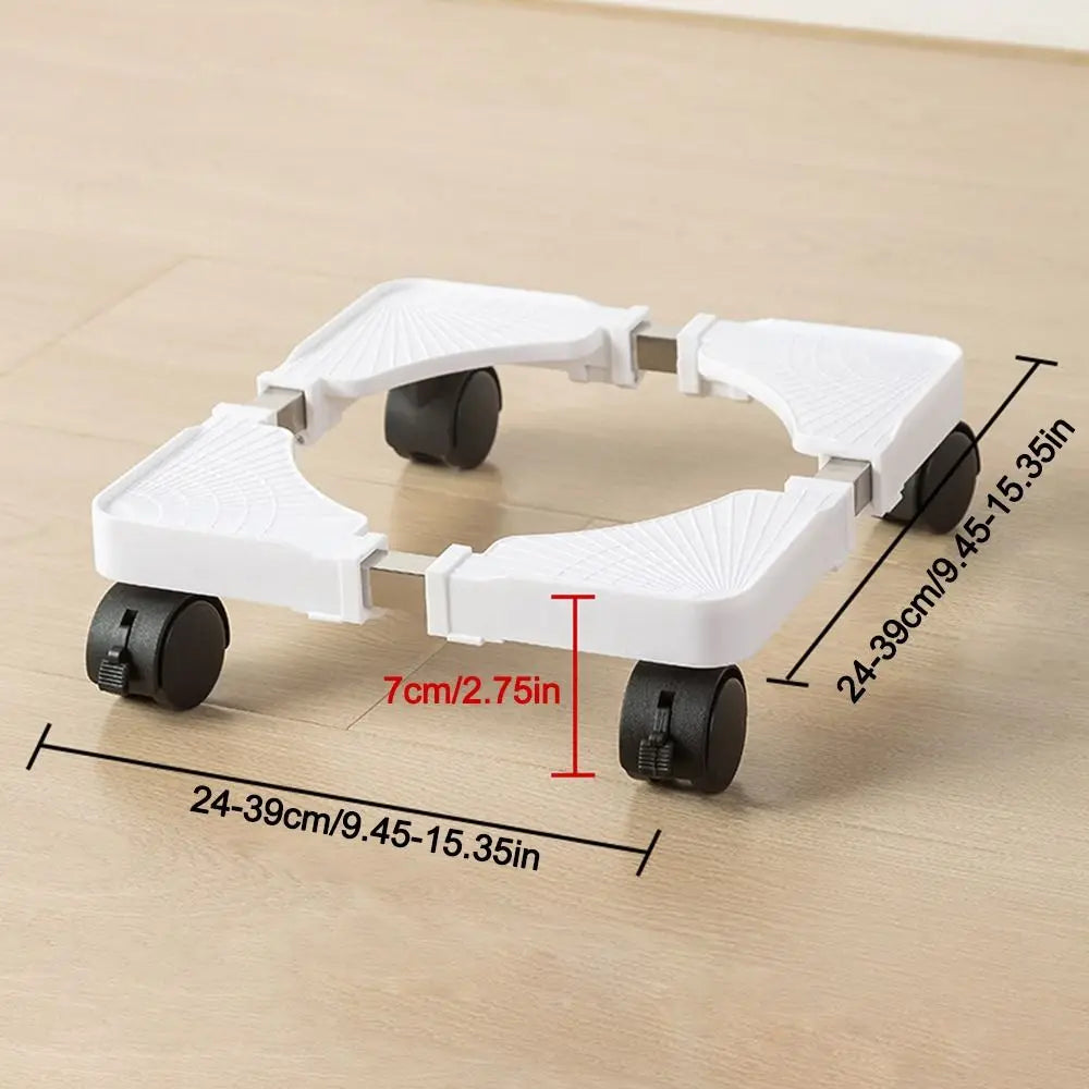 Heavy Duty Washing Machine Movable Base | 4 Caster Wheels Appliance Base Stand P3