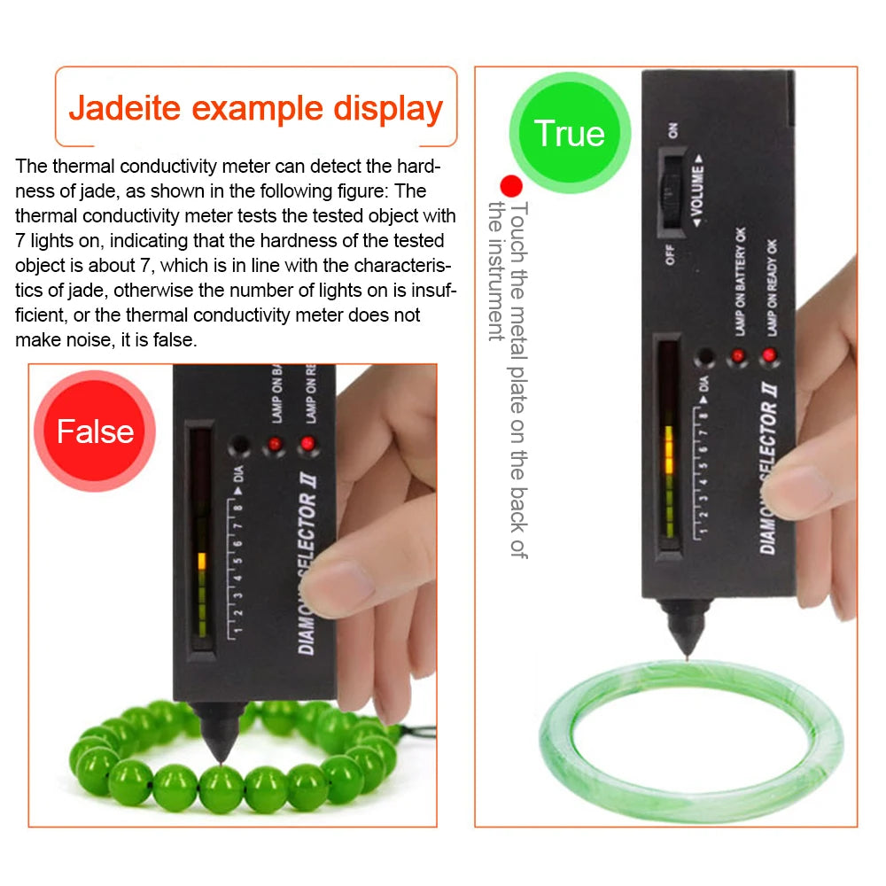 Gaqqee Diamond Tester – Thermal Conductivity Gem Authenticator Gem Authentication Tester P3