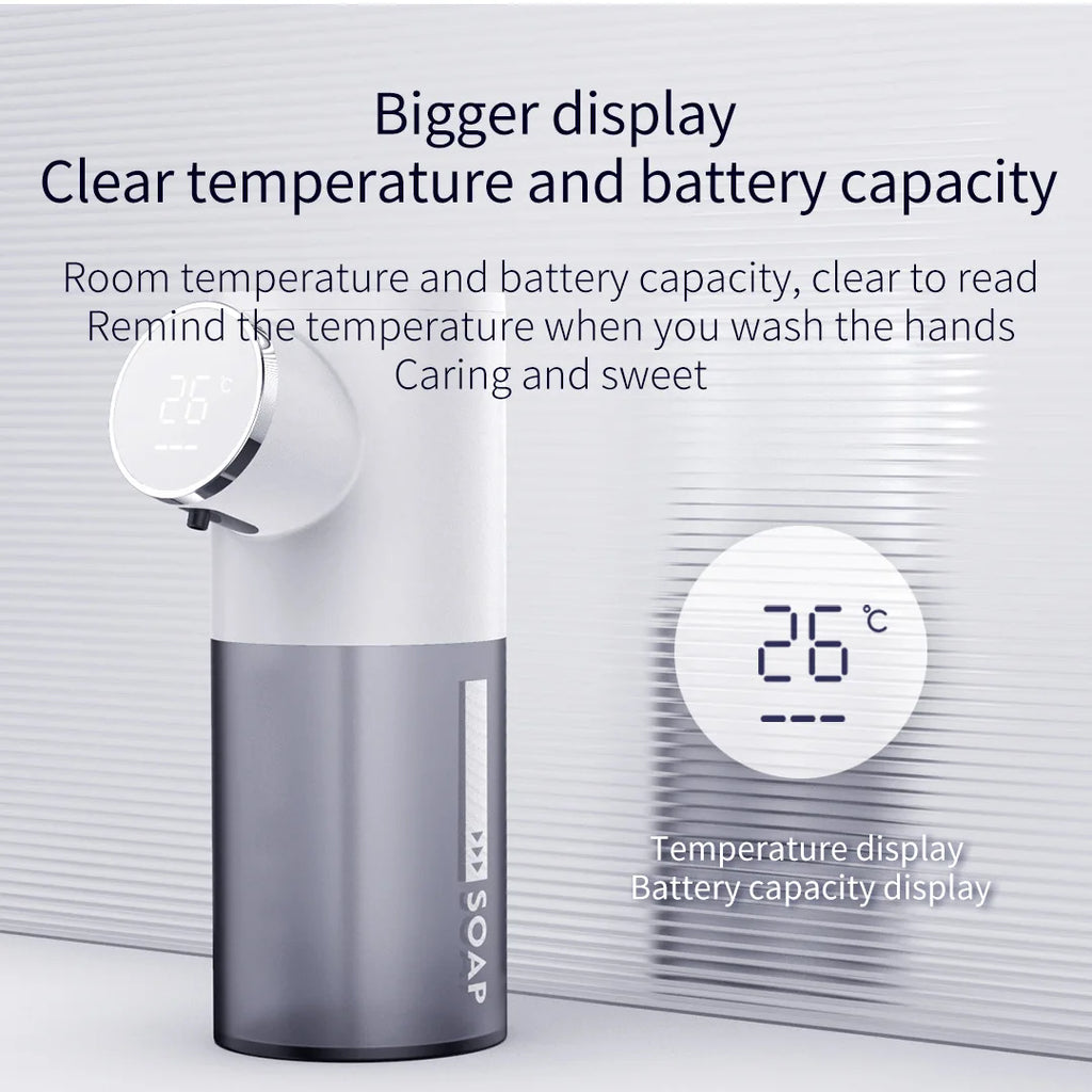Touchless Foam Soap Dispenser 320ml | USB-C Rechargeable Display Soap Dispenser P3