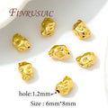 18K Gold Plated Irregular Spacer Beads 6x8mm | DIY Jewelry Jewelry Spacer Beads P3 18K Real Gold Plated 8 pieces