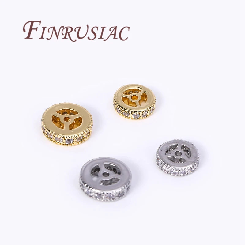 18K Gold Plated Brass Spacer Beads – DIY Jewelry Findings Jewelry Spacer Beads P3