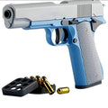 NOCCLILI Shell-Ejecting Simulation Pistol Fidget Toy | Adults Simulation Fidget Toy P3 Blue-Gray