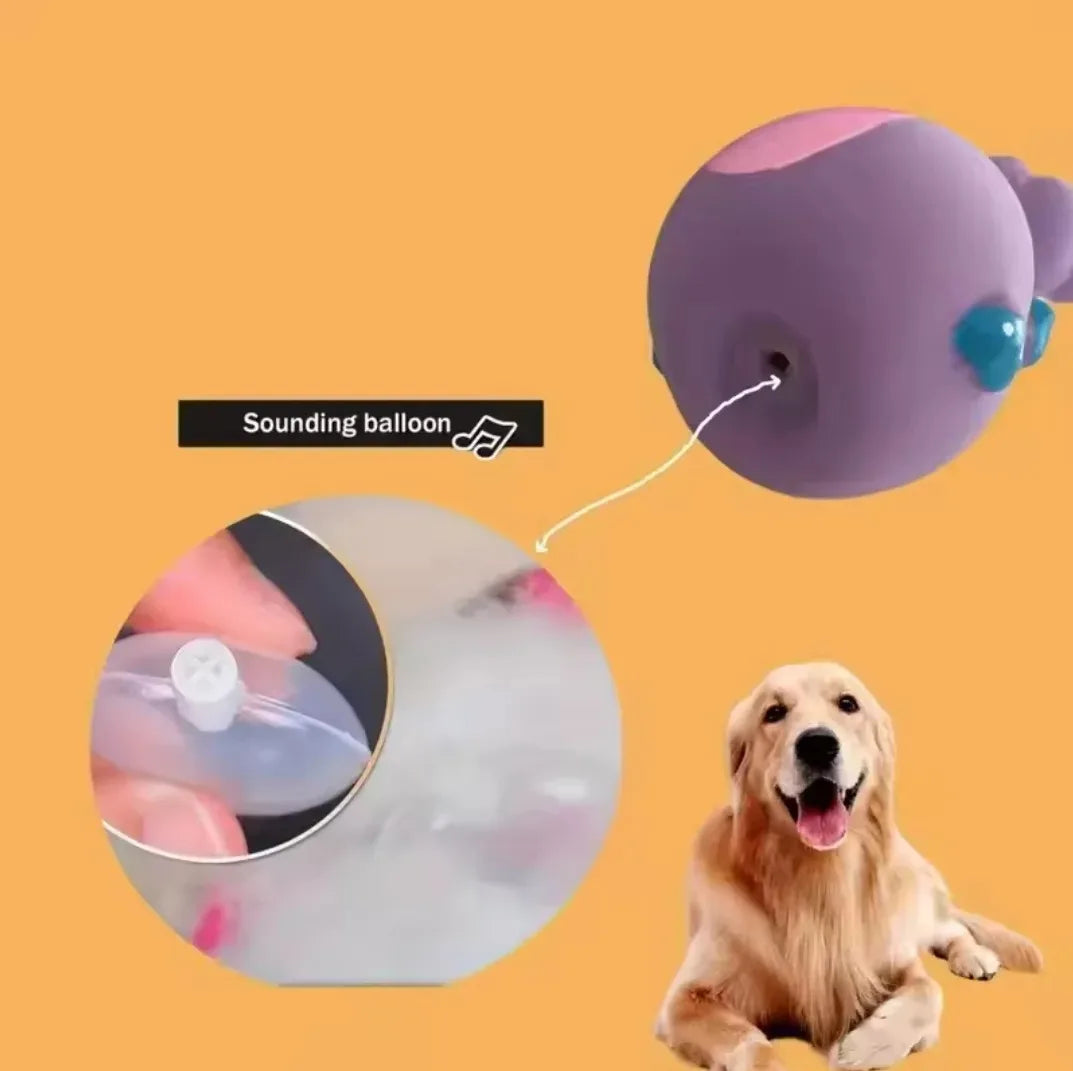 NOCCLILI Squeaky Latex Dog Chew Toy | Elephant & Cow Cartoon Squeaky Dog Toy P3