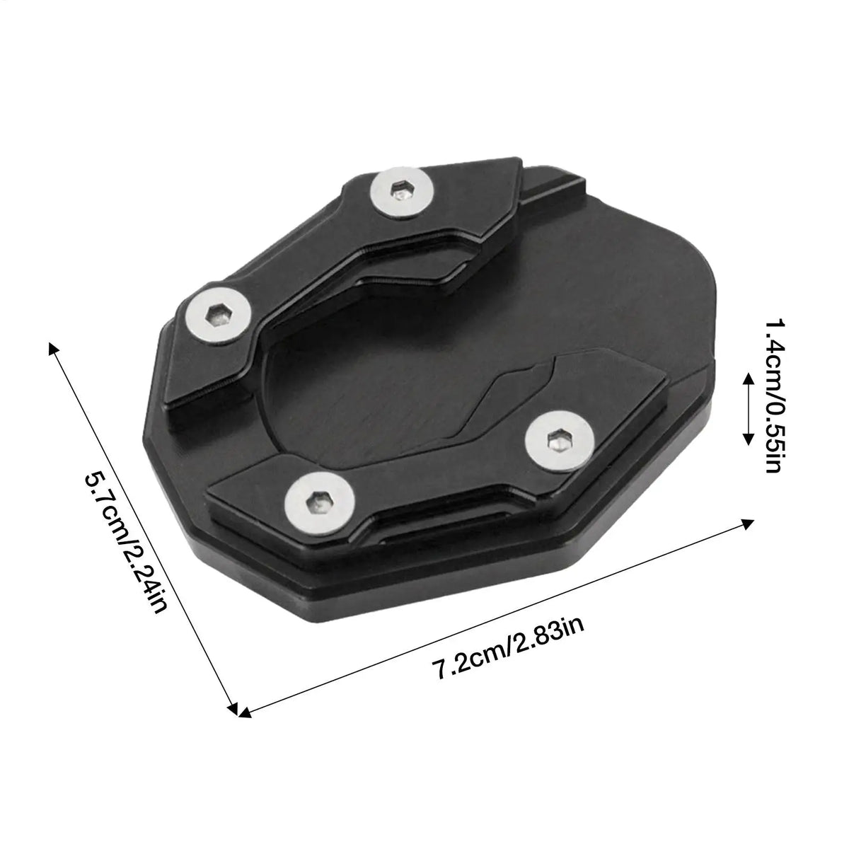 Motorcycle Kickstand Extension Pad – Aluminum Side Stand Plate Kickstand Extension Pad P3