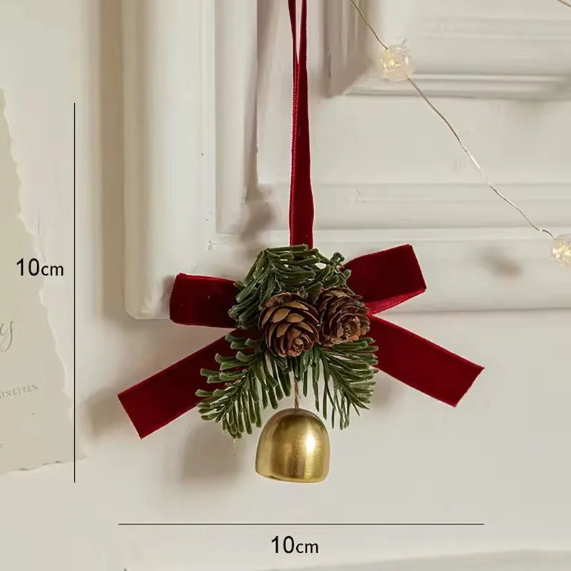 Christmas Butterfly Knot Bell Hanging Ornament | 2026 New Year Christmas Hanging Ornament P3 A