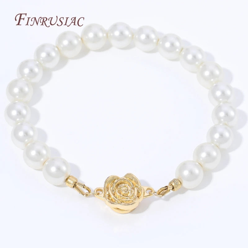 18K Gold Plated Rose Flower Magnetic Clasp | Brass DIY Jewelry Jewelry Making Clasp P3