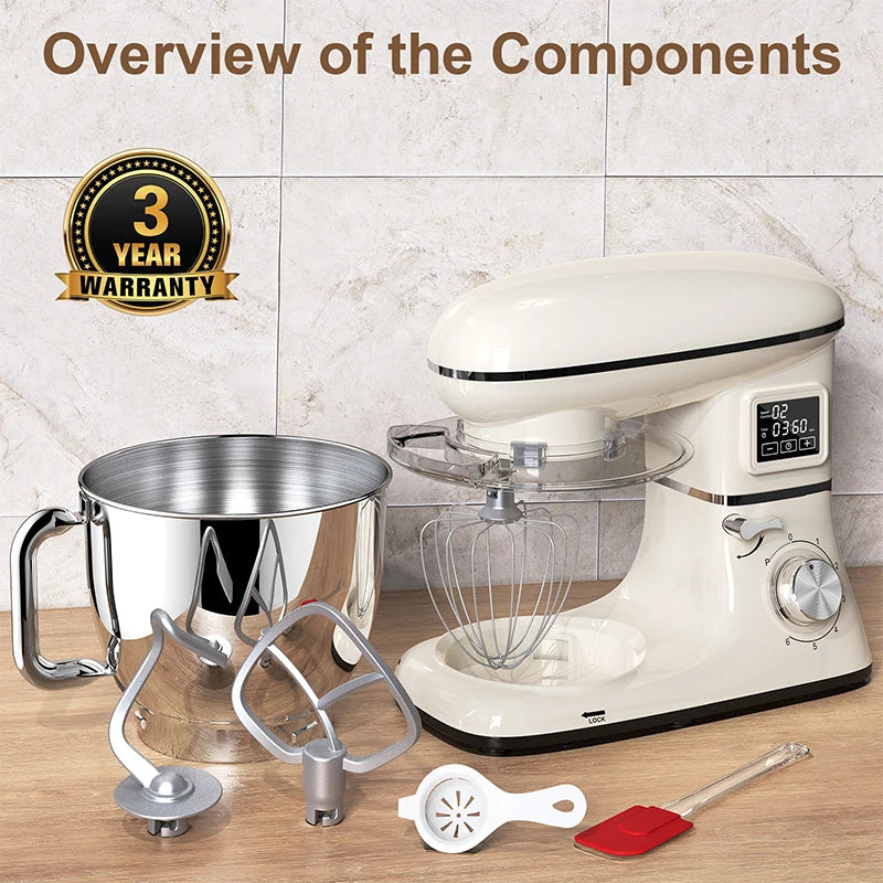 5.5L Stand Mixer 2000W – Dough, Cake & Egg Whisk Machine Stand Mixer P3