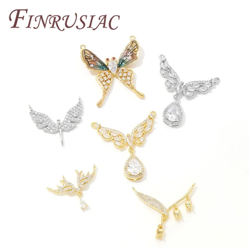 18K Gold Plated Butterfly Charms – DIY Jewelry Connectors Jewelry Charms & Findings P3