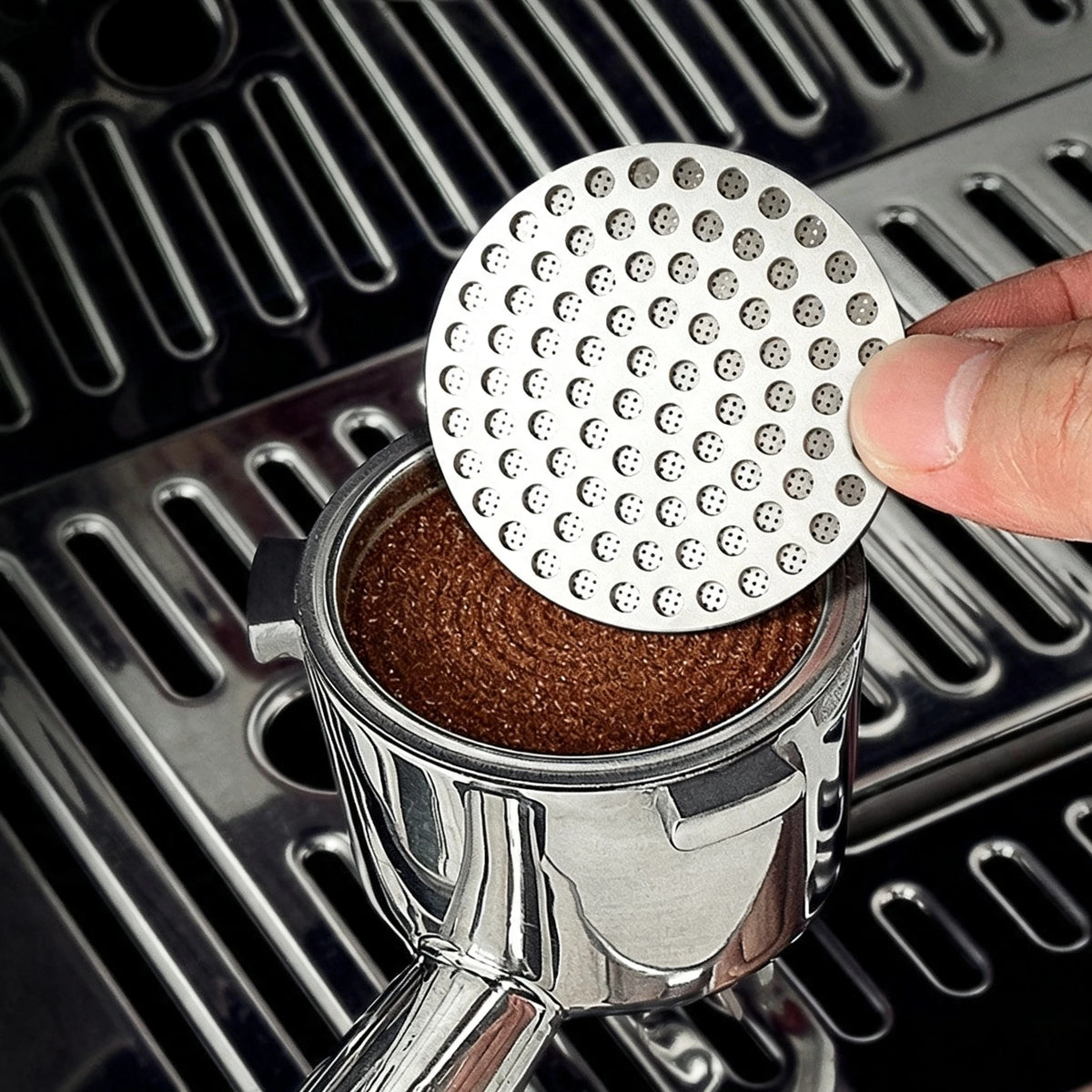 Espresso Puck Screen 51/53/58.5mm Double Layer Reusable Filter Espresso Puck Screen P3