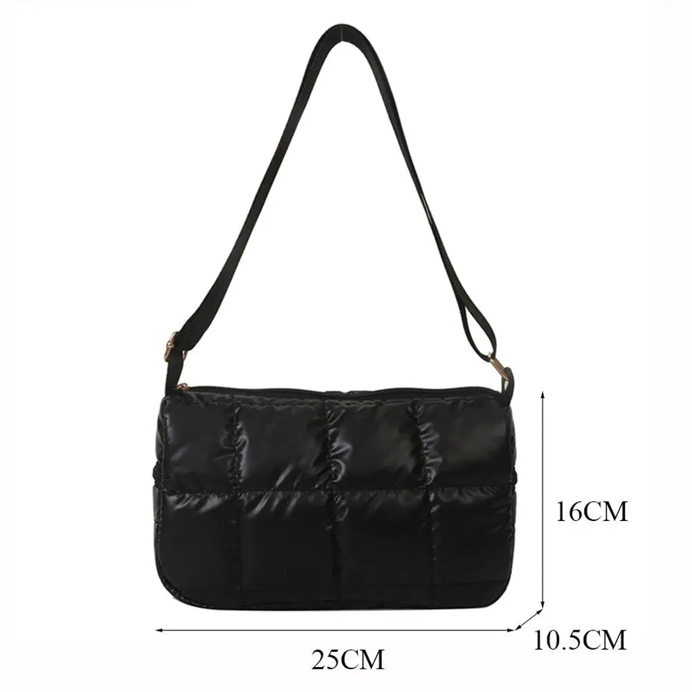 Women's Quilted Cloud Pleated Shoulder Bag | Elegant Messenger Quilted Shoulder Bag P3