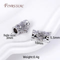 18K Gold Plated Bamboo Tube Bail Spacer Beads – DIY Jewelry Findings Jewelry Findings P3 Rhodium Plated 8 Pieces