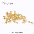 18K Gold Plated Rhombus Spacer Beads 3mm 4mm | Brass DIY Jewelry Spacer Beads P3 18K Gold plated-3MM 10 pcs