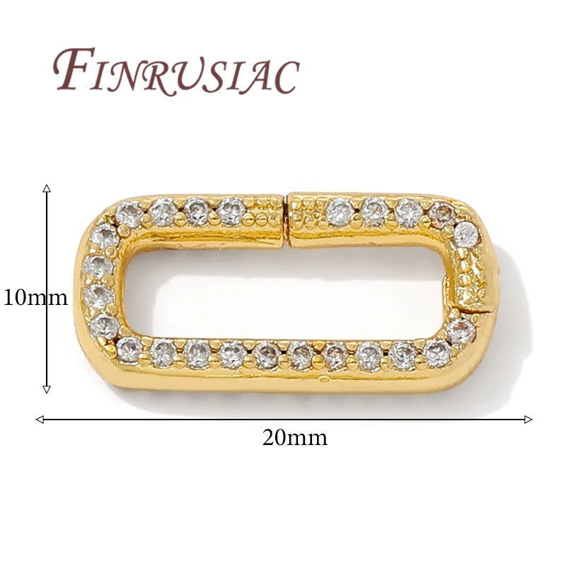 18K Gold Plated Spring Ring Clasps – Necklace & Bracelet Jewelry Clasps P3 18k Gold Plated 1 piece