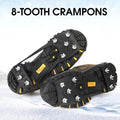 8-Spike Ice Cleats Crampons – Anti-Slip Winter Shoe Covers Ice Cleats Crampons P3 L for EU 41-48