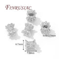 18K Gold Plated Zircon Spacer Beads – Brass DIY Jewelry Making Jewelry Spacer Beads P3 Silver Plated 4 pieces