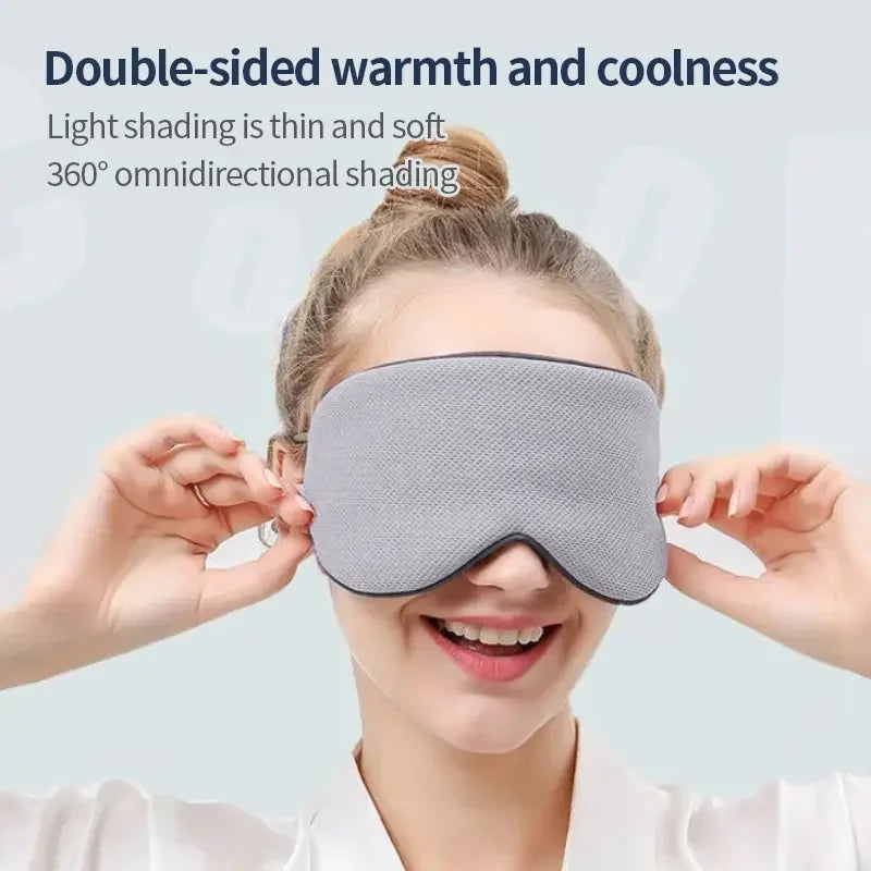 Korean Ice Silk Sleep Mask – Dual Use, Adjustable, Light Blocking Sleep Eye Mask P3