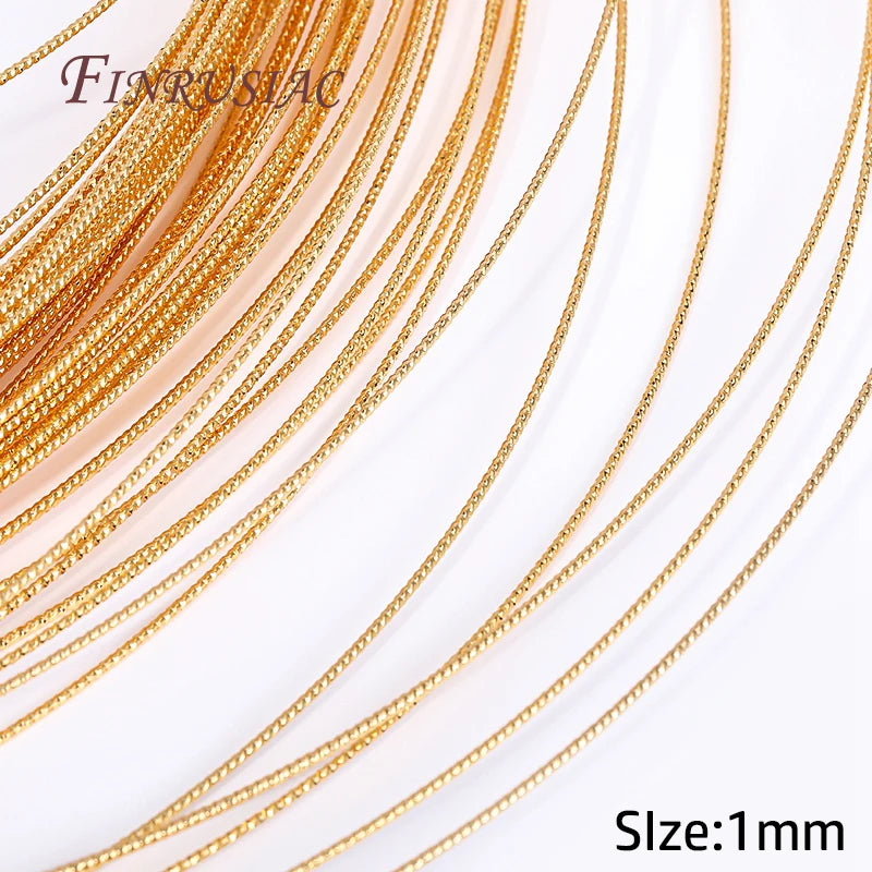 18K Gold Plated Copper Beading Wire – DIY Jewellery Making Jewellery Making Wire P3 18K Real Gold Plated 5 meters