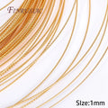 18K Gold Plated Copper Beading Wire – DIY Jewellery Making Jewellery Making Wire P3 18K Real Gold Plated 5 meters