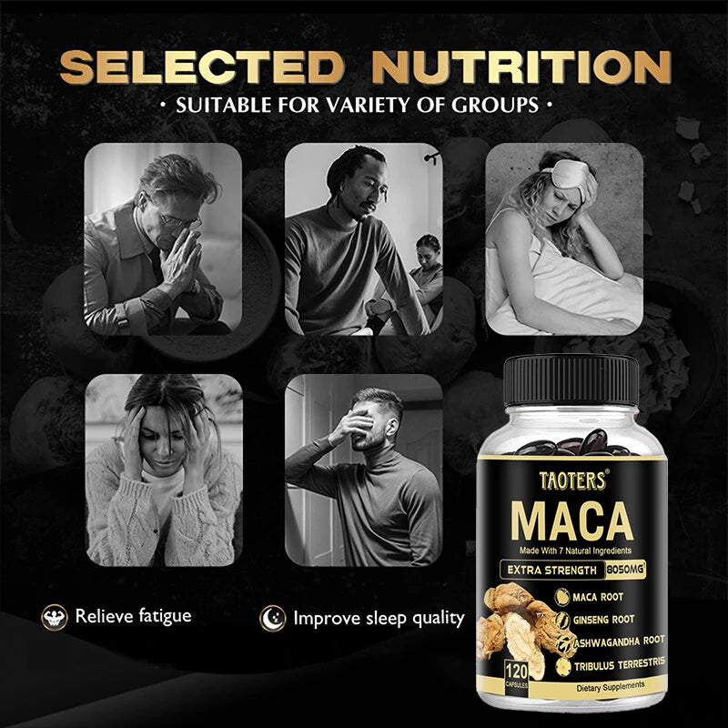 Black Maca Root Capsules – Energy, Stamina & Muscle Support Herbal Supplement P3