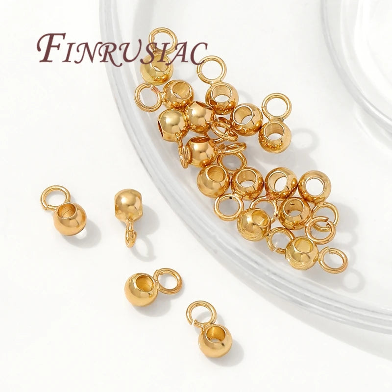 KC Gold Plated Pendant Bails with Open Rings | 20-40 Pcs Jewelry Findings P3