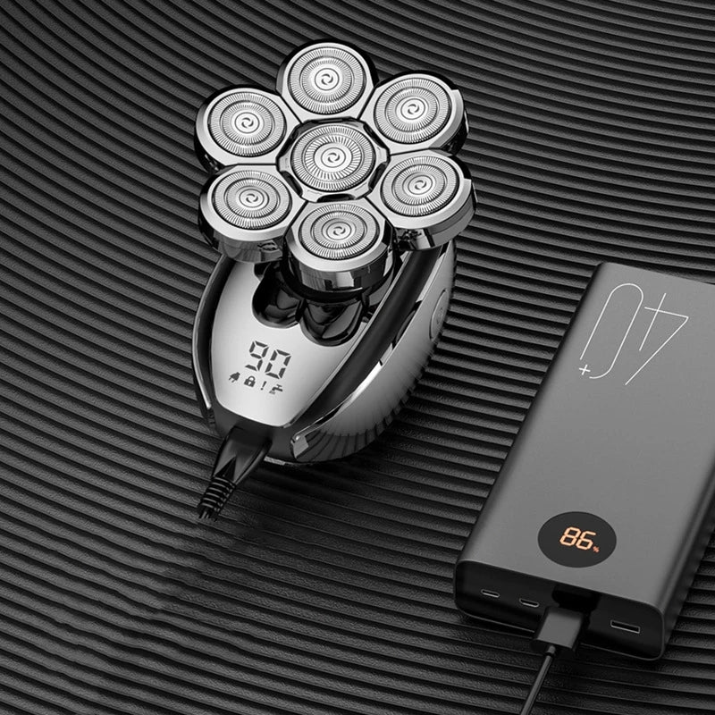 Mini Portable Electric Rotary Shaver – USB-C IPX7 Waterproof Electric Rotary Razor P3