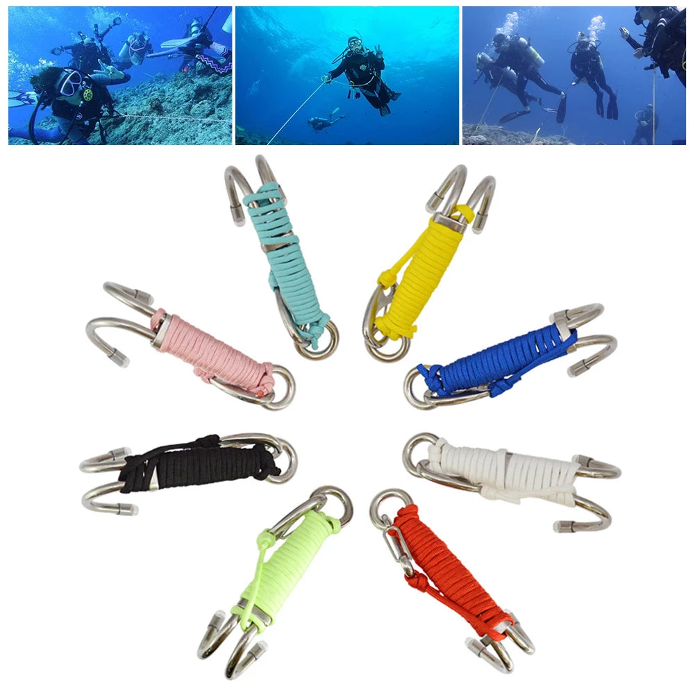 Double Head Scuba Diving Reef Hook | 316 Stainless Steel Diving Reef Hook P3