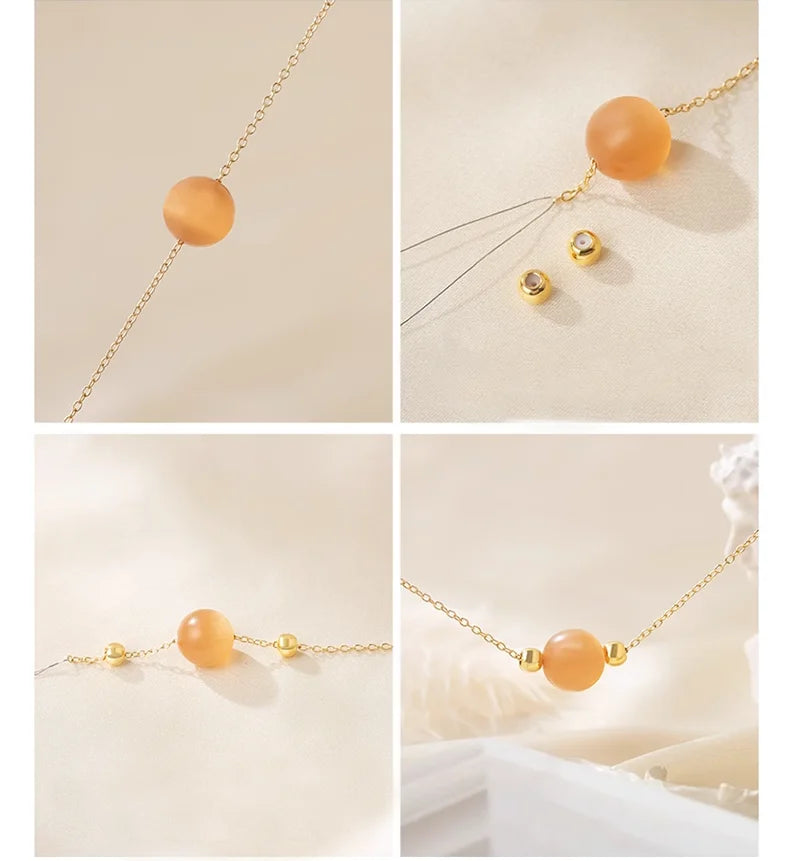 20pcs 18K Gold Plated Brass Rondelle Stopper Beads 3–8mm Silicone Jewelry Stopper Beads P3