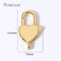18K Gold Plated Heart Lobster Clasps – DIY Jewelry Findings Jewelry Making Clasp P3 18K Real Gold Plated 4 pieces