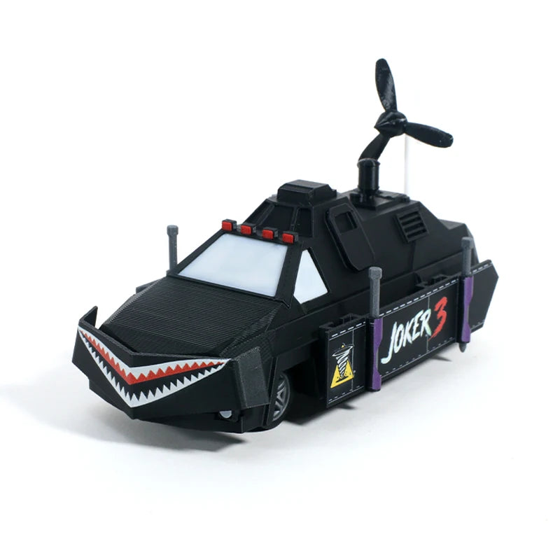 Joker 3 Storm Chaser 3D Printed Tornado Interceptor Car Model Vehicle Collectible Model P3 Black
