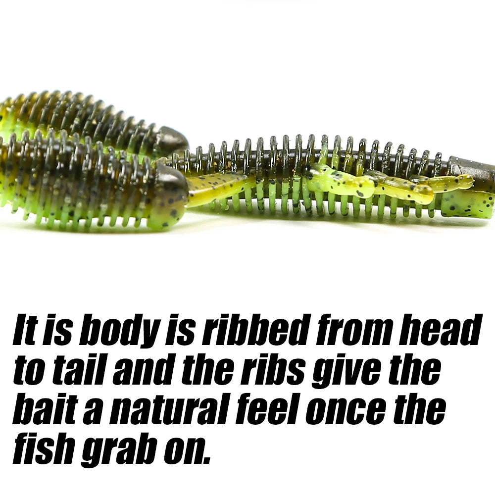B&U 70mm Soft Crawfish Lure – Bass Pike Perch 4-Pack Soft Plastic Lure P3